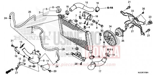 RADIATEUR NC750JH de 2017